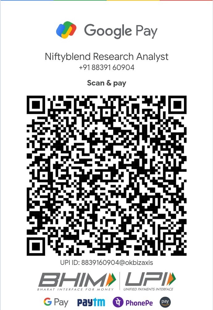 NiftyBlend Research Analyst UPI payment QR code